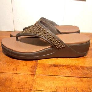 Crocs Monterey Diamante Flip Flop Sandals Womens Size 10